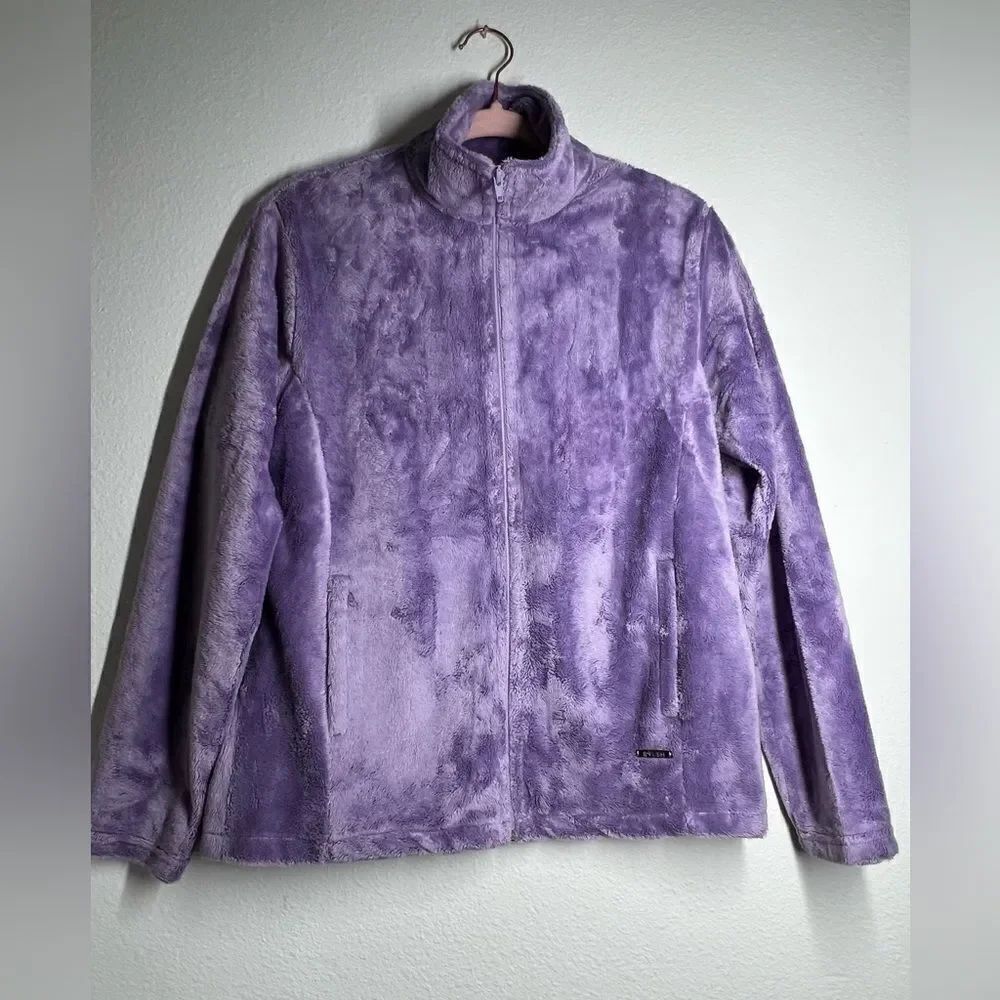 BRUSH Fleece Full Zip Women's Jacket Plum Purple size M